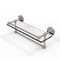 Allied Brass 16 Inch Gallery Glass Shelf with Towel Bar P1000-1TB-16-GAL-SN