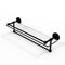 Allied Brass 22 Inch Gallery Glass Shelf with Towel Bar P1000-1TB-22-GAL-BKM