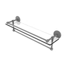 Allied Brass 22 Inch Gallery Glass Shelf with Towel Bar P1000-1TB-22-GAL-GYM