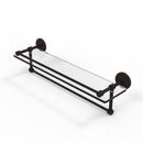 Allied Brass 22 Inch Gallery Glass Shelf with Towel Bar P1000-1TB-22-GAL-ORB