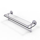 Allied Brass 22 Inch Gallery Glass Shelf with Towel Bar P1000-1TB-22-GAL-PC