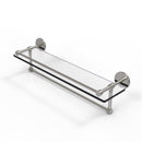 Allied Brass 22 Inch Gallery Glass Shelf with Towel Bar P1000-1TB-22-GAL-SN