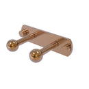 Allied Brass Prestige Skyline Collection 2 Position Multi Peg P1000-20-2-BBR