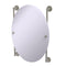 Allied Brass Prestige Skyline Collection Oval Frameless Rail Mounted Mirror P1000-27-91-SN