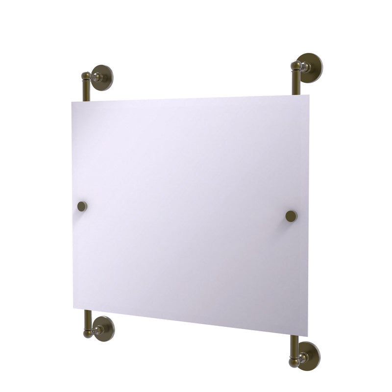 Allied Brass Prestige Skyline Landscape Rectangular Frameless Rail Mounted Mirror P1000-27-93-ABR