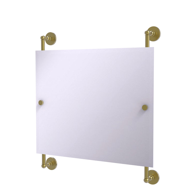 Allied Brass Prestige Skyline Landscape Rectangular Frameless Rail Mounted Mirror P1000-27-93-SBR