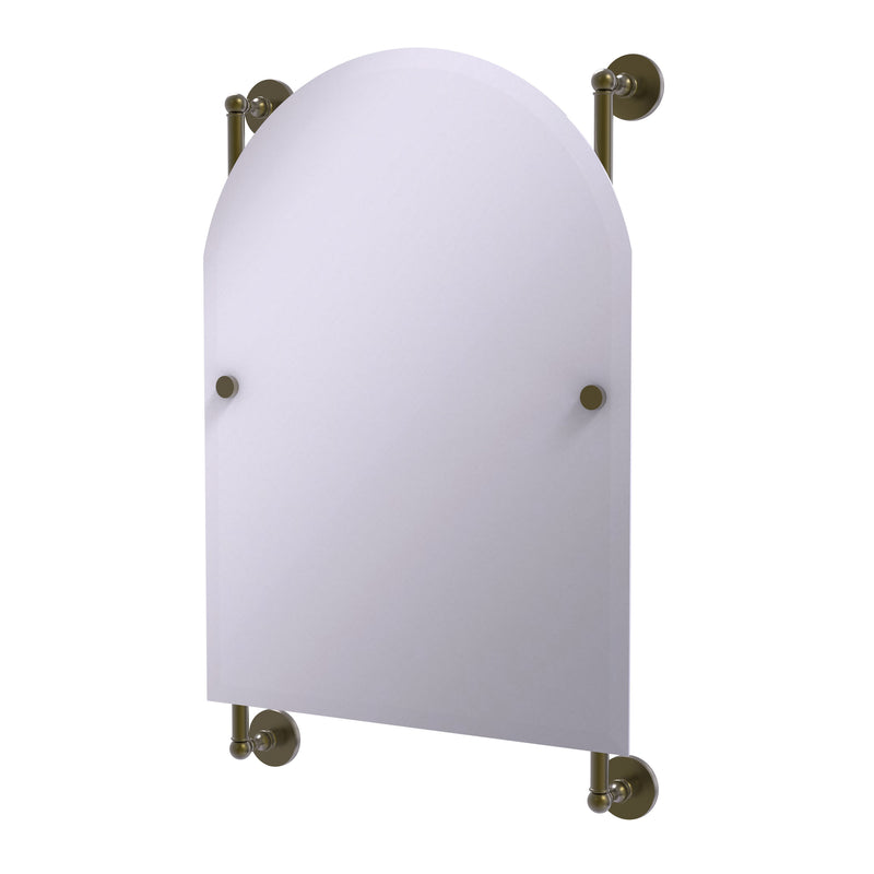 Allied Brass Prestige Skyline Collection Arched Top Frameless Rail Mounted Mirror P1000-27-94-ABR