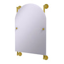 Allied Brass Prestige Skyline Collection Arched Top Frameless Rail Mounted Mirror P1000-27-94-PB