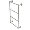 Allied Brass Prestige Skyline Collection 4 Tier 24 Inch Ladder Towel Bar with Groovy Detail P1000-28G-24-SN