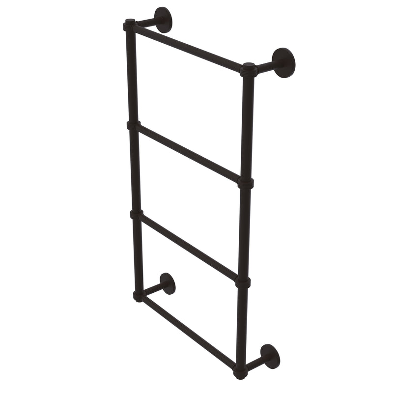 Allied Brass Prestige Skyline Collection 4 Tier 30 Inch Ladder Towel Bar with Groovy Detail P1000-28G-30-ORB