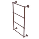 Allied Brass Prestige Skyline Collection 4 Tier 36 Inch Ladder Towel Bar with Groovy Detail P1000-28G-36-CA