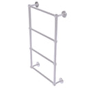 Allied Brass Prestige Skyline Collection 4 Tier 36 Inch Ladder Towel Bar with Groovy Detail P1000-28G-36-SCH