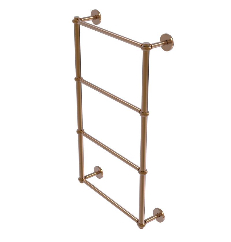 Allied Brass Prestige Skyline Collection 4 Tier 24 Inch Ladder Towel Bar with Twisted Detail P1000-28T-24-BBR