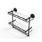 Allied Brass 16 Inch Gallery Double Glass Shelf with Towel Bar P1000-2TB-16-GAL-ABZ