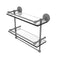 Allied Brass 16 Inch Gallery Double Glass Shelf with Towel Bar P1000-2TB-16-GAL-GYM