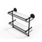 Allied Brass 16 Inch Gallery Double Glass Shelf with Towel Bar P1000-2TB-16-GAL-ORB