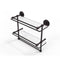 Allied Brass 16 Inch Gallery Double Glass Shelf with Towel Bar P1000-2TB-16-GAL-VB