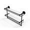 Allied Brass 22 Inch Gallery Double Glass Shelf with Towel Bar P1000-2TB-22-GAL-BKM