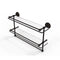 Allied Brass 22 Inch Gallery Double Glass Shelf with Towel Bar P1000-2TB-22-GAL-ORB