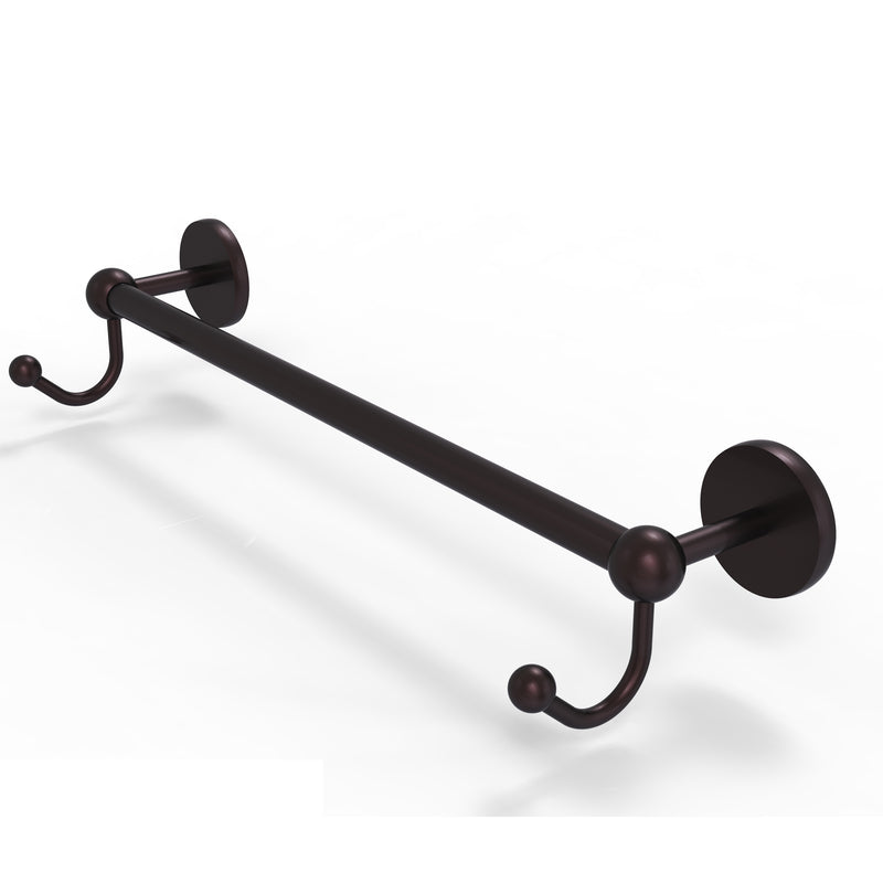 Allied Brass Prestige Skyline Collection 18 Inch Towel Bar with Integrated Hooks P1000-41-18-HK-ABZ