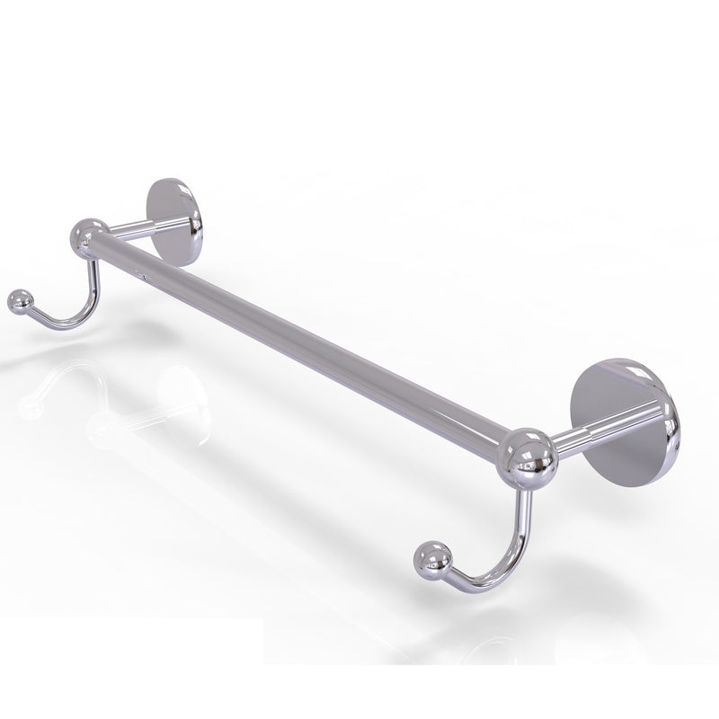 Allied Brass Prestige Skyline Collection 18 Inch Towel Bar with Integrated Hooks P1000-41-18-HK-PC