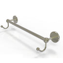 Allied Brass Prestige Skyline Collection 24 Inch Towel Bar with Integrated Hooks P1000-41-24-HK-PNI