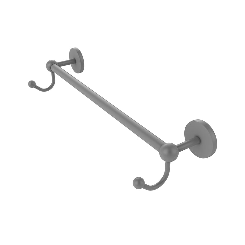 Allied Brass Prestige Skyline Collection 30 Inch Towel Bar with Integrated Hooks P1000-41-30-HK-GYM