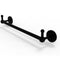 Allied Brass Prestige Skyline Collection 30 Inch Towel Bar with Integrated Hooks P1000-41-30-PEG-BKM