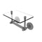 Allied Brass Prestige Skyline Collection Two Post Toilet Tissue Holder with Glass Shelf P1000-GLT-24-GYM