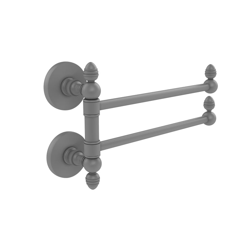 Allied Brass Prestige Skyline Collection 2 Swing Arm Towel Rail P1000-GTB-2-GYM