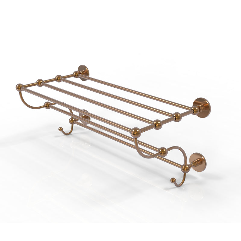 Allied Brass Prestige Skyline Collection 24 Inch Train Rack Towel Shelf P1000-HTL-24-5-BBR