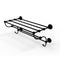 Allied Brass Prestige Skyline Collection 24 Inch Train Rack Towel Shelf P1000-HTL-24-5-BKM