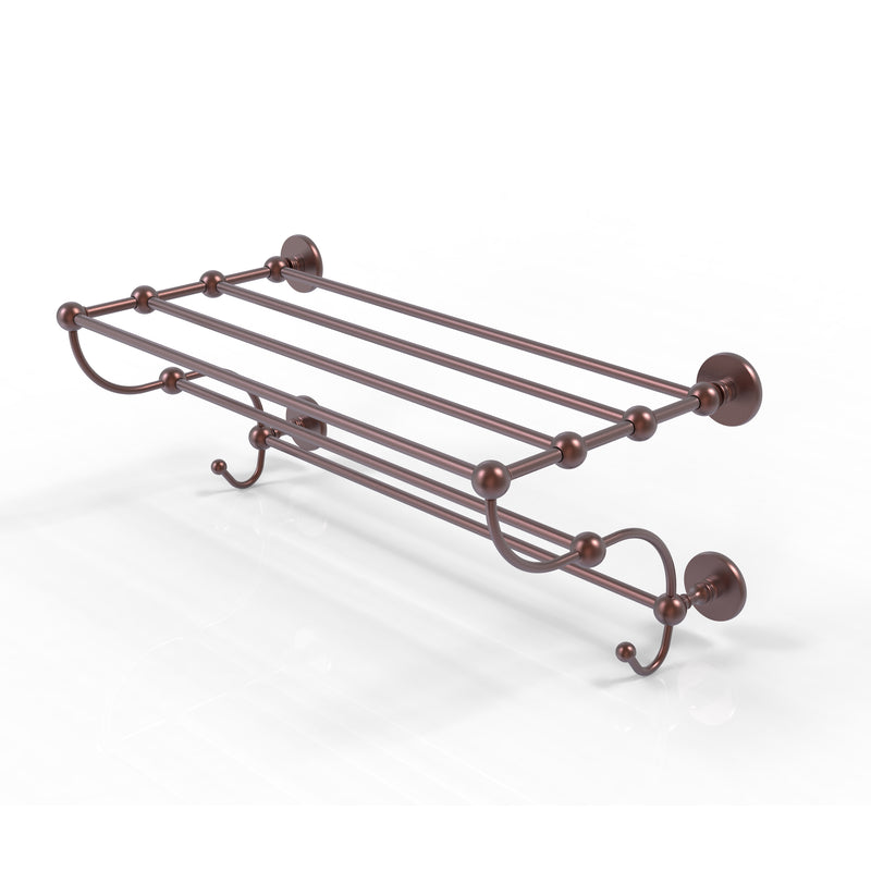 Allied Brass Prestige Skyline Collection 24 Inch Train Rack Towel Shelf P1000-HTL-24-5-CA