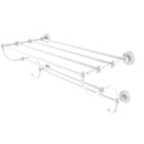 Allied Brass Prestige Skyline Collection 24 Inch Train Rack Towel Shelf P1000-HTL-24-5-WHM