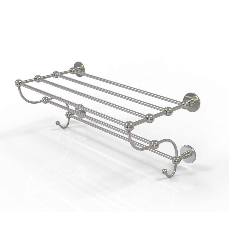 Allied Brass Prestige Skyline Collection 36 Inch Train Rack Towel Shelf P1000-HTL-36-5-SN