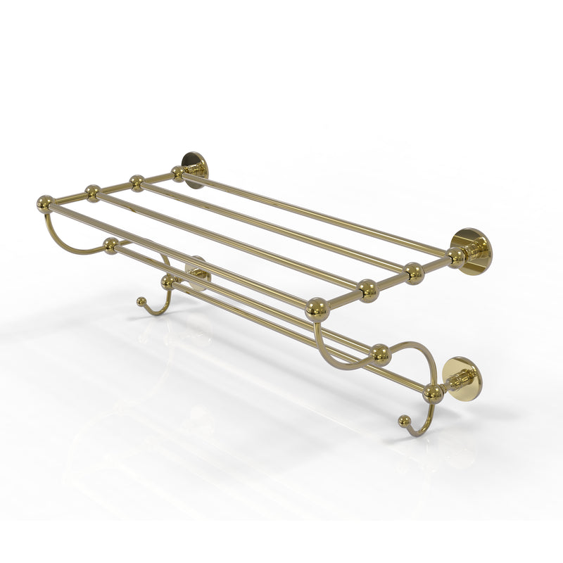 Allied Brass Prestige Skyline Collection 36 Inch Train Rack Towel Shelf P1000-HTL-36-5-UNL