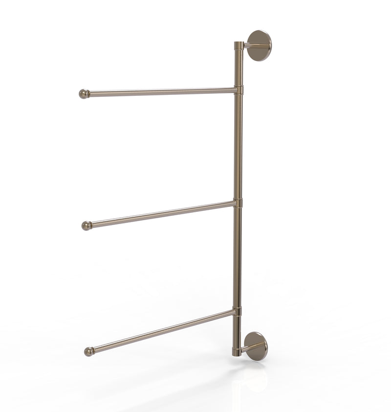 Allied Brass Prestige Skyline Collection 3 Swing Arm Vertical 28 Inch Towel Bar P1027-3-16-28-PEW