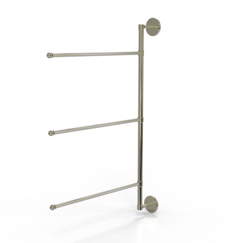 Allied Brass Prestige Skyline Collection 3 Swing Arm Vertical 28 Inch Towel Bar P1027-3-16-28-PNI