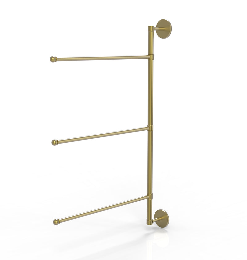 Allied Brass Prestige Skyline Collection 3 Swing Arm Vertical 28 Inch Towel Bar P1027-3-16-28-SBR