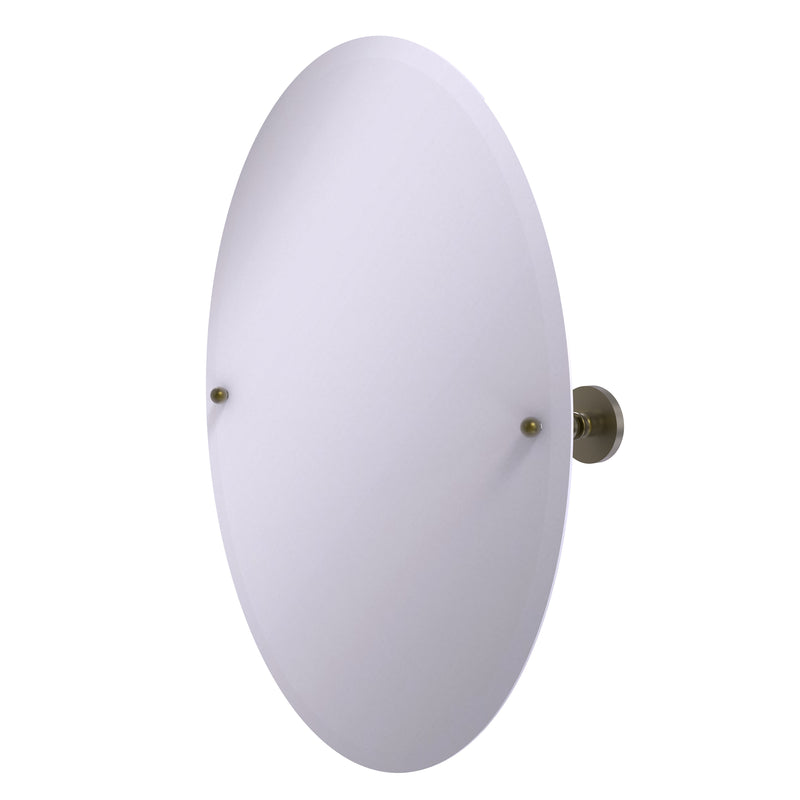 Allied Brass Frameless Oval Tilt Mirror with Beveled Edge P1091-ABR