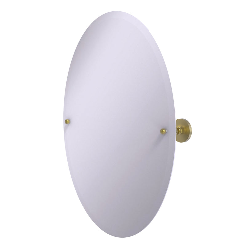 Allied Brass Frameless Oval Tilt Mirror with Beveled Edge P1091-SBR