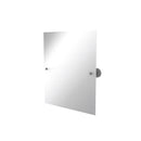 Allied Brass Prestige Skyline Collection Frameless Rectangular Tilt Mirror with Beveled Edge P1092-GYM