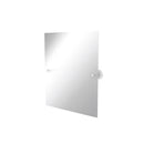 Allied Brass Prestige Skyline Collection Frameless Rectangular Tilt Mirror with Beveled Edge P1092-WHM