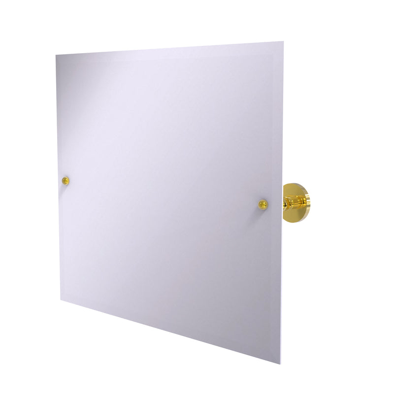 Allied Brass Frameless Landscape Rectangular Tilt Mirror with Beveled Edge P1093-PB