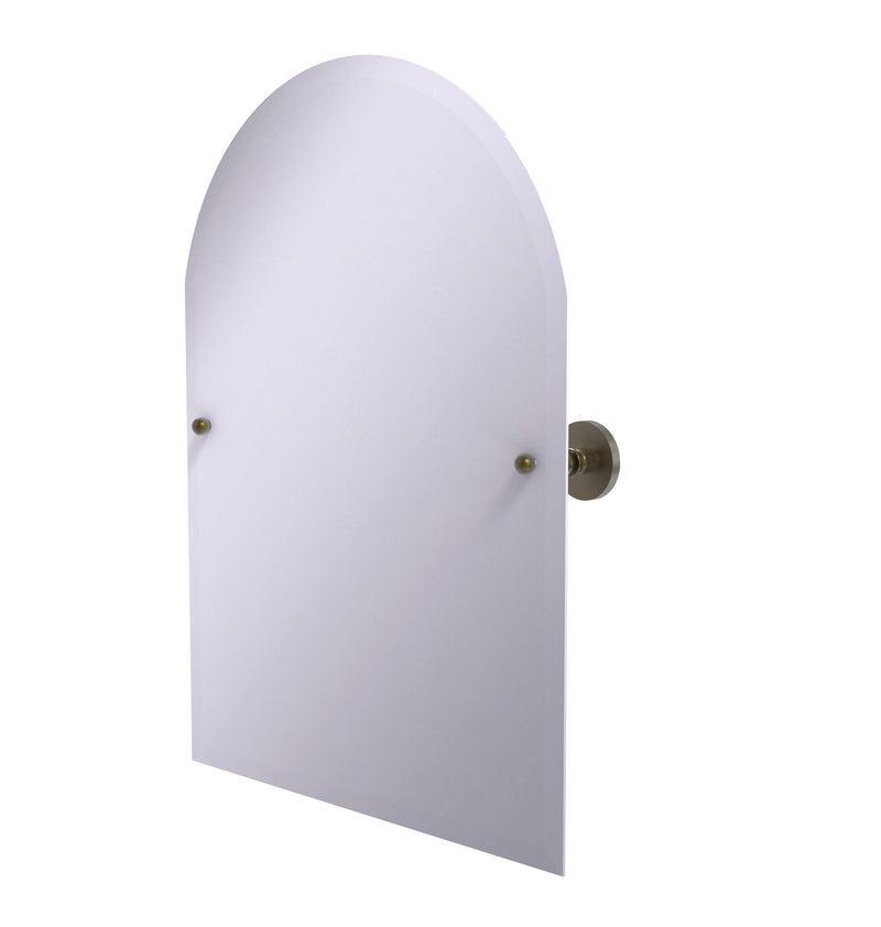 Allied Brass Prestige Skyline Collection Frameless Arched Top Tilt Mirror with Beveled Edge P1094-ABR