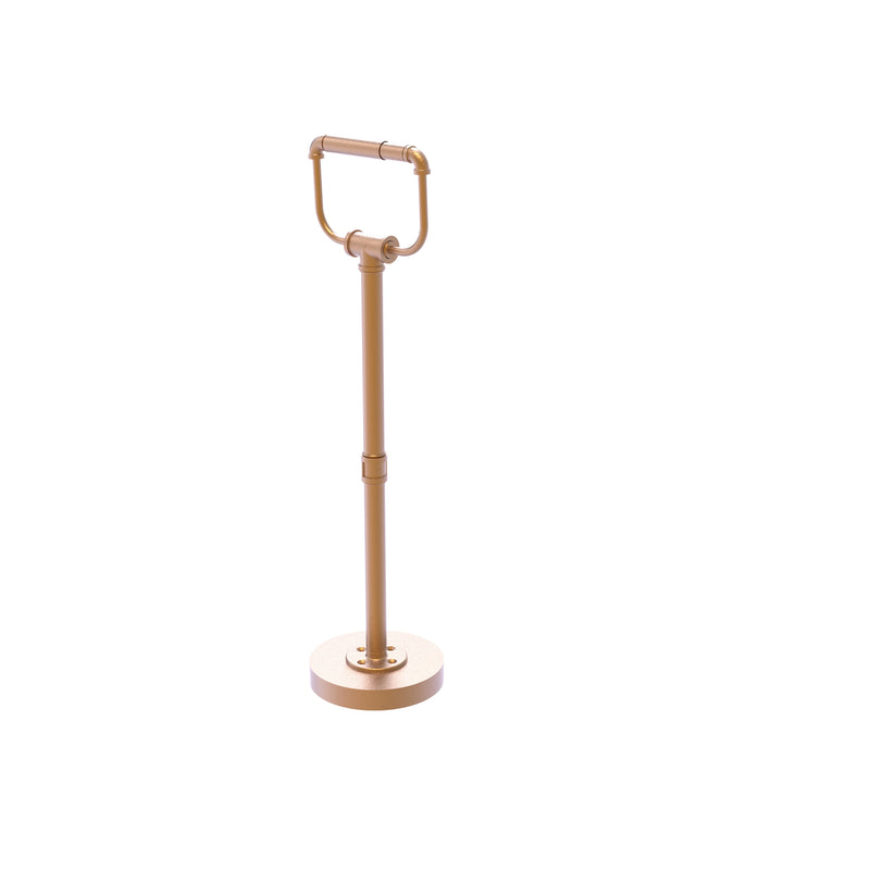 Allied Brass Pipeline Collection Free Standing Toilet Tissue Stand P-170-FSTP-BBR