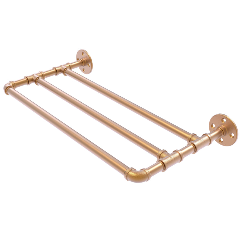 Allied Brass Pipeline Collection 30 Inch Wall Mounted Towel Shelf P-230-30-TS-BBR