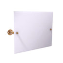 Allied Brass Pipeline Collection Landscape Rectangular Wall Mounted Tilt Mirror P-350-TM93-BBR