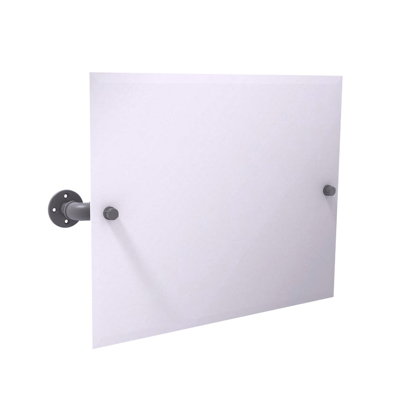 Allied Brass Pipeline Collection Landscape Rectangular Wall Mounted Tilt Mirror P-350-TM93-GYM