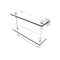 Allied Brass Pipeline Collection 16 Inch Doulbe Glass Shelf with Towel Bar P-430-16-DGSTB-WHM